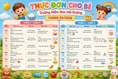 NUÔI DƯỠNG TÌNH YÊU THƠ CA – LAN TỎA VĂN HÓA ĐỌC TRONG TRƯỜNG MẦM NON HẢI ĐƯỜNG